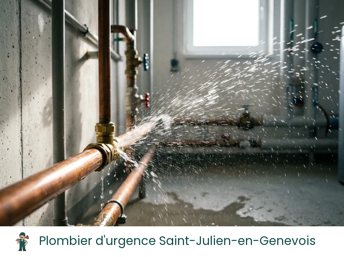 Plombier d'urgence à Saint-Julien-en-Genevois