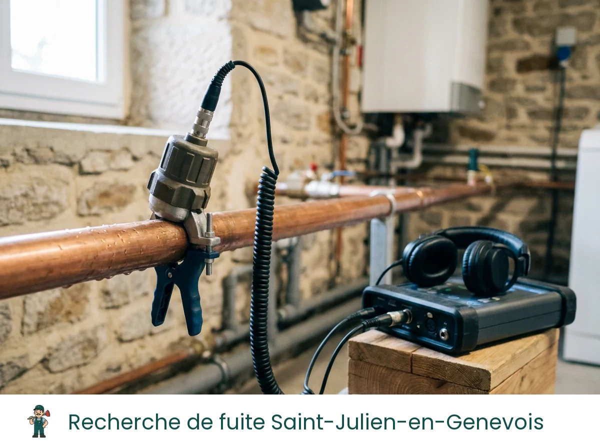 Recherche de fuite à Saint-Julien-en-Genevois