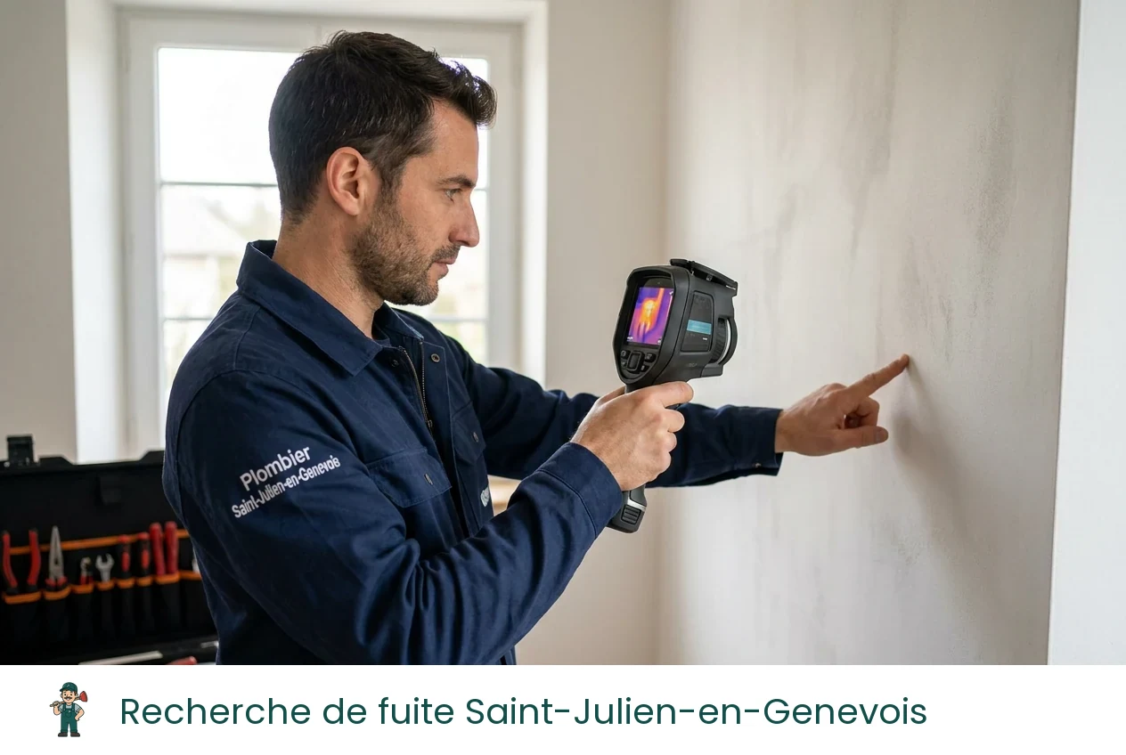 Recherche de fuite à Saint-Julien-en-Genevois