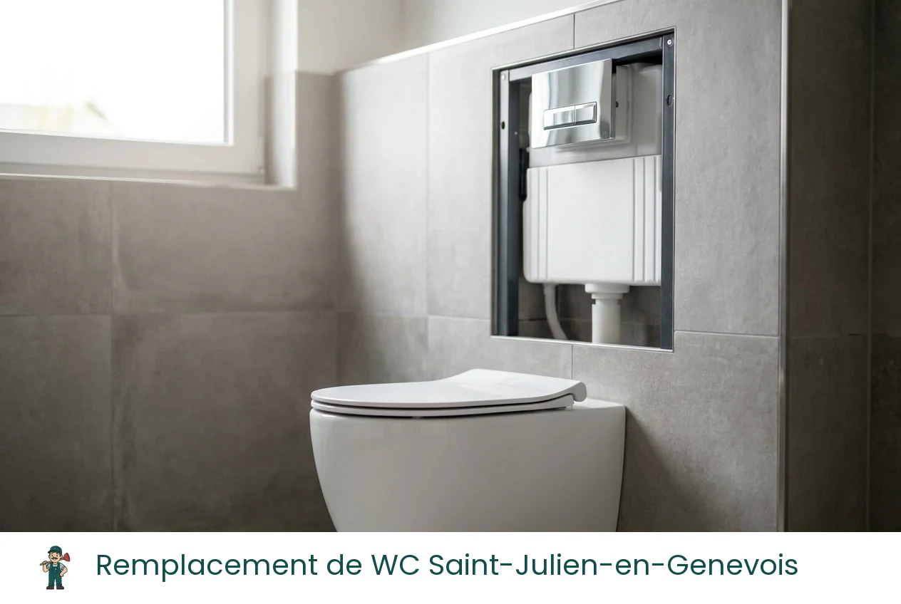 Remplacement de WC à Saint-Julien-en-Genevois