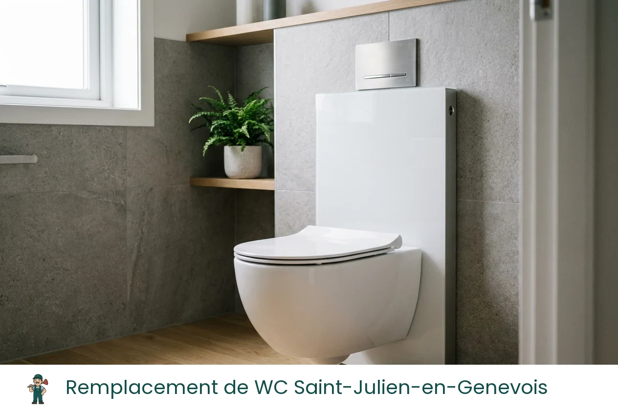 Remplacement de WC à Saint-Julien-en-Genevois
